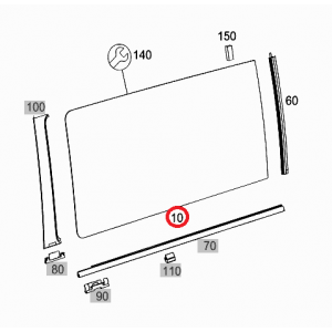 Mercedes Vito 2014>> Arka Yan Sabit Cam A4477350509