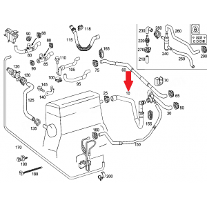 MERCEDES BENZ C SERİSİ HORTUM  2000-2006   A2038304796